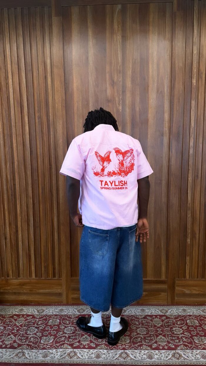 TAYLISH Spring/Summer '26 Pink Camp Shirt - Image 2